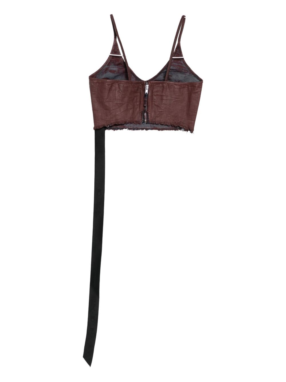 DRKSHDW Structured Scab Wax Top with Shoulder Pads