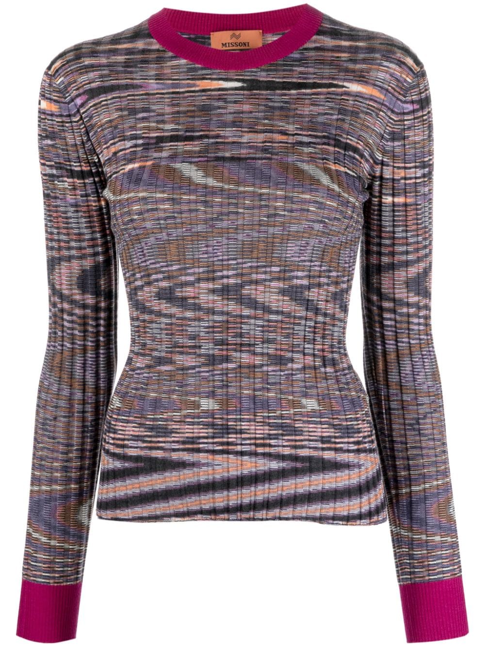 MISSONI Abstract Pattern Cashmere-Silk Blend Sweater