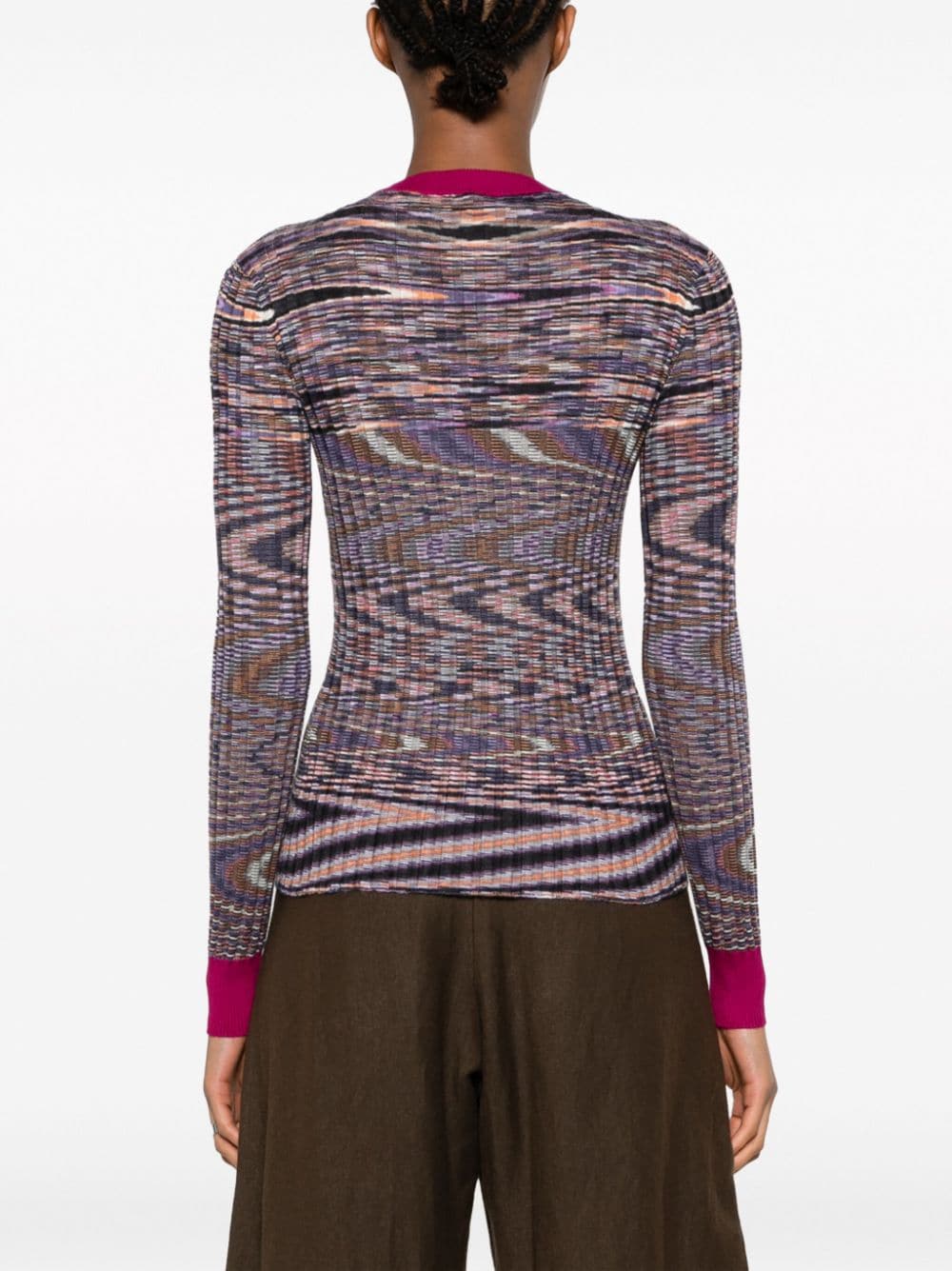 MISSONI Abstract Pattern Cashmere-Silk Blend Sweater