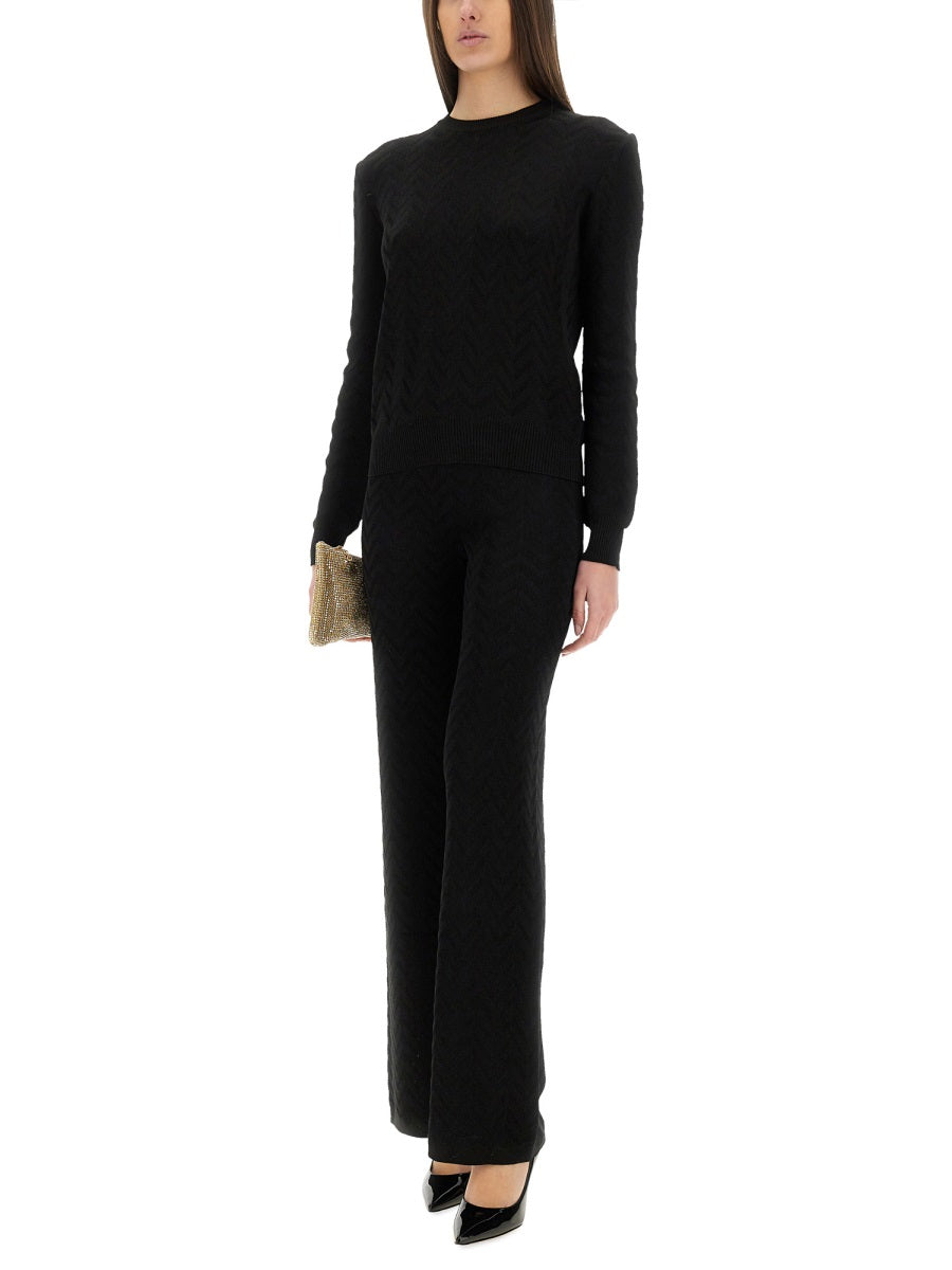 MISSONI Chevron Pattern Sweater - Regular Fit Size 40