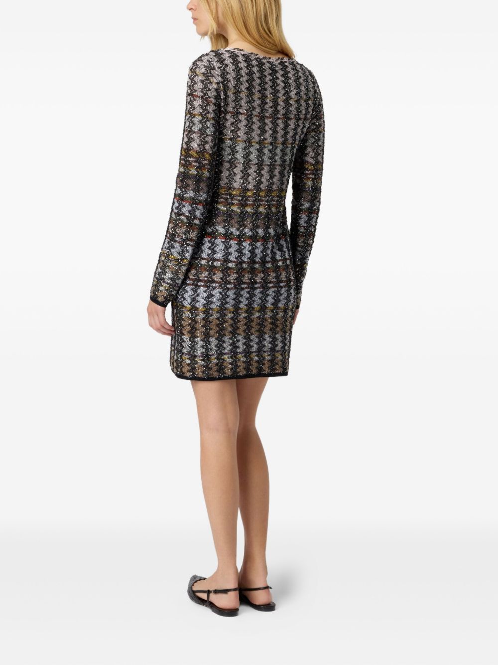 MISSONI Houndstooth Long Sleeve Dress - Women's