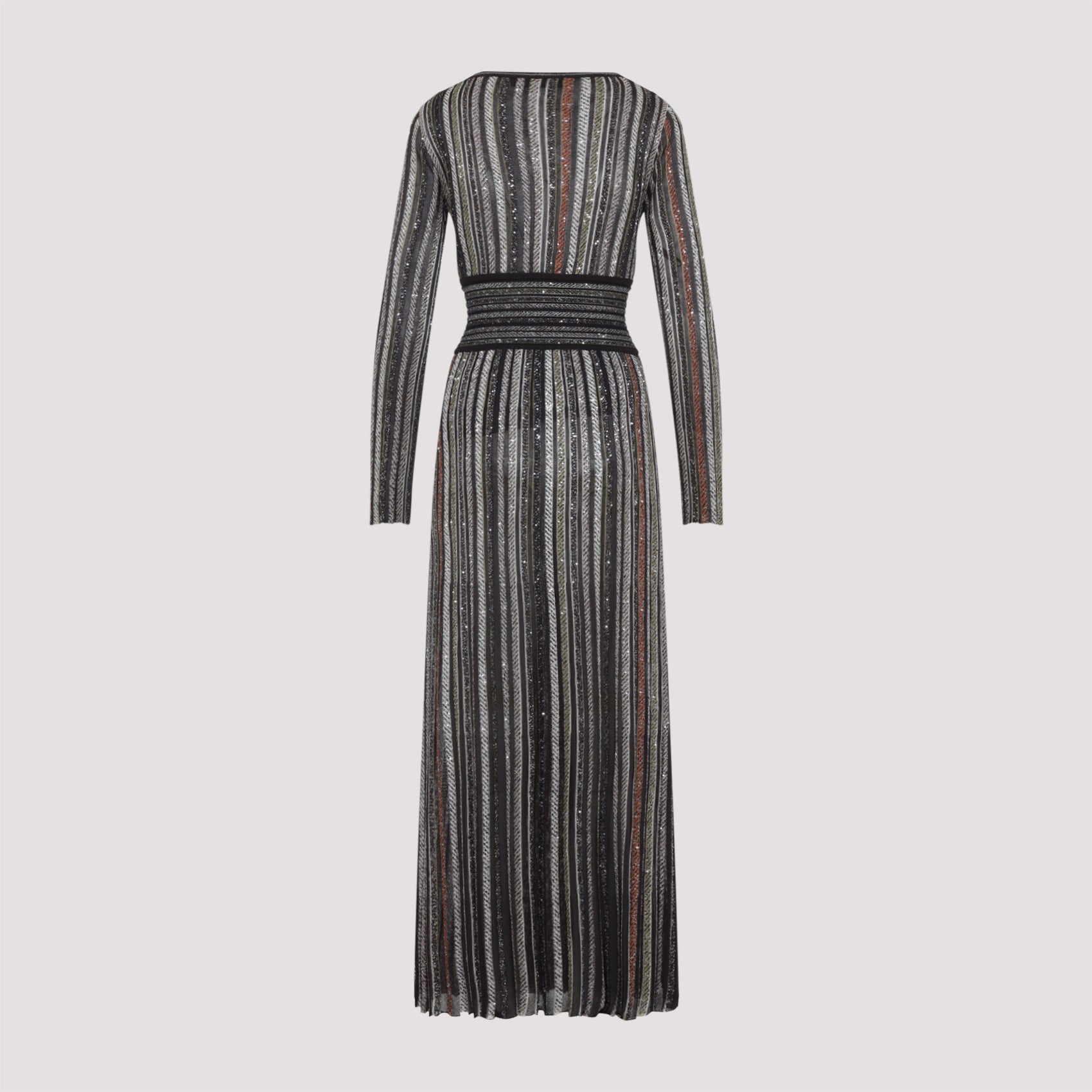 MISSONI Striped Embellished Dress - Size Small