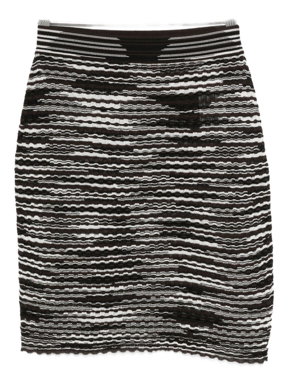 MISSONI Ribbed Textured Wool Blend Skirt