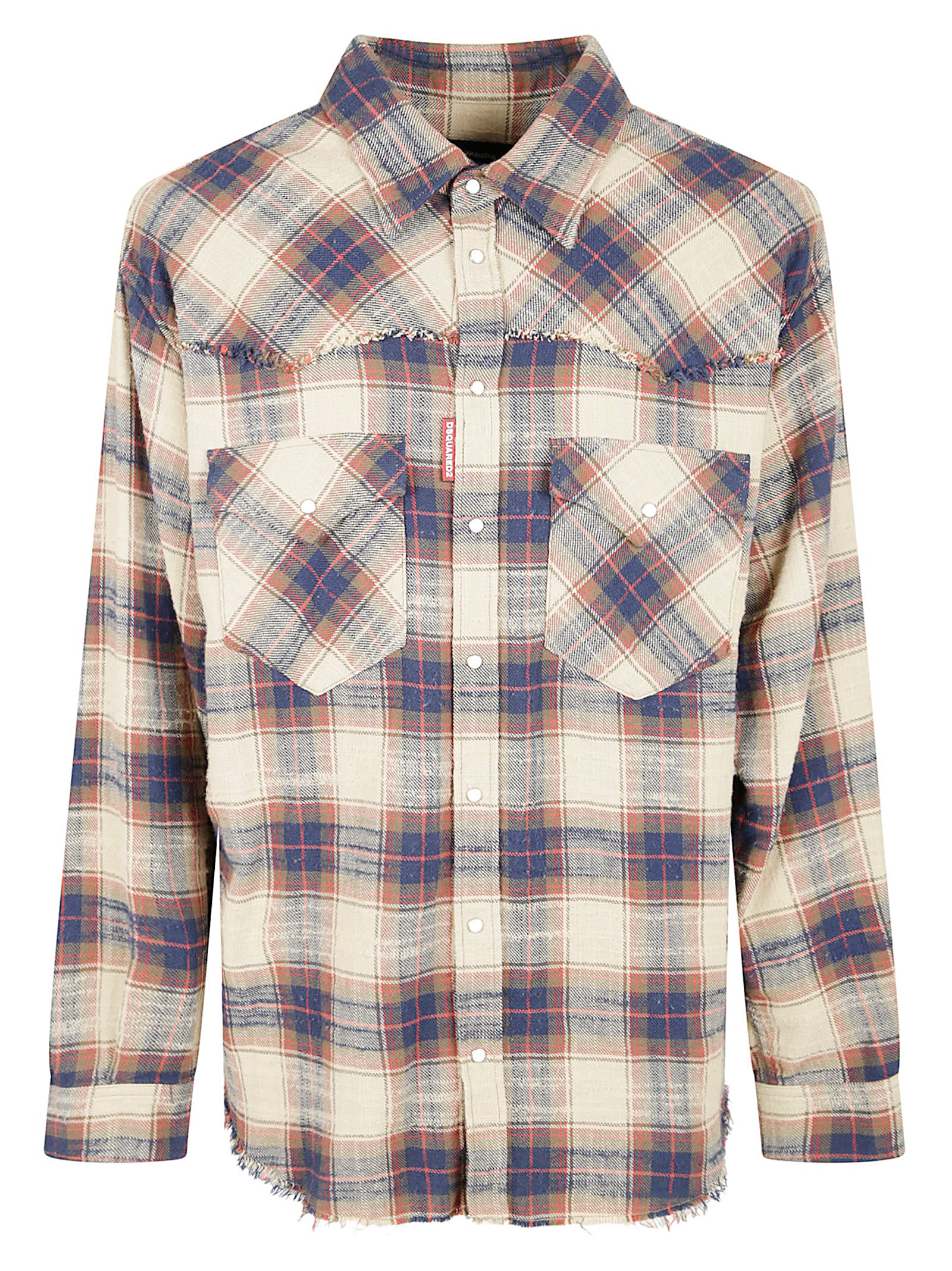 DSQUARED2 Cotton Blend Casual Shirt for Men