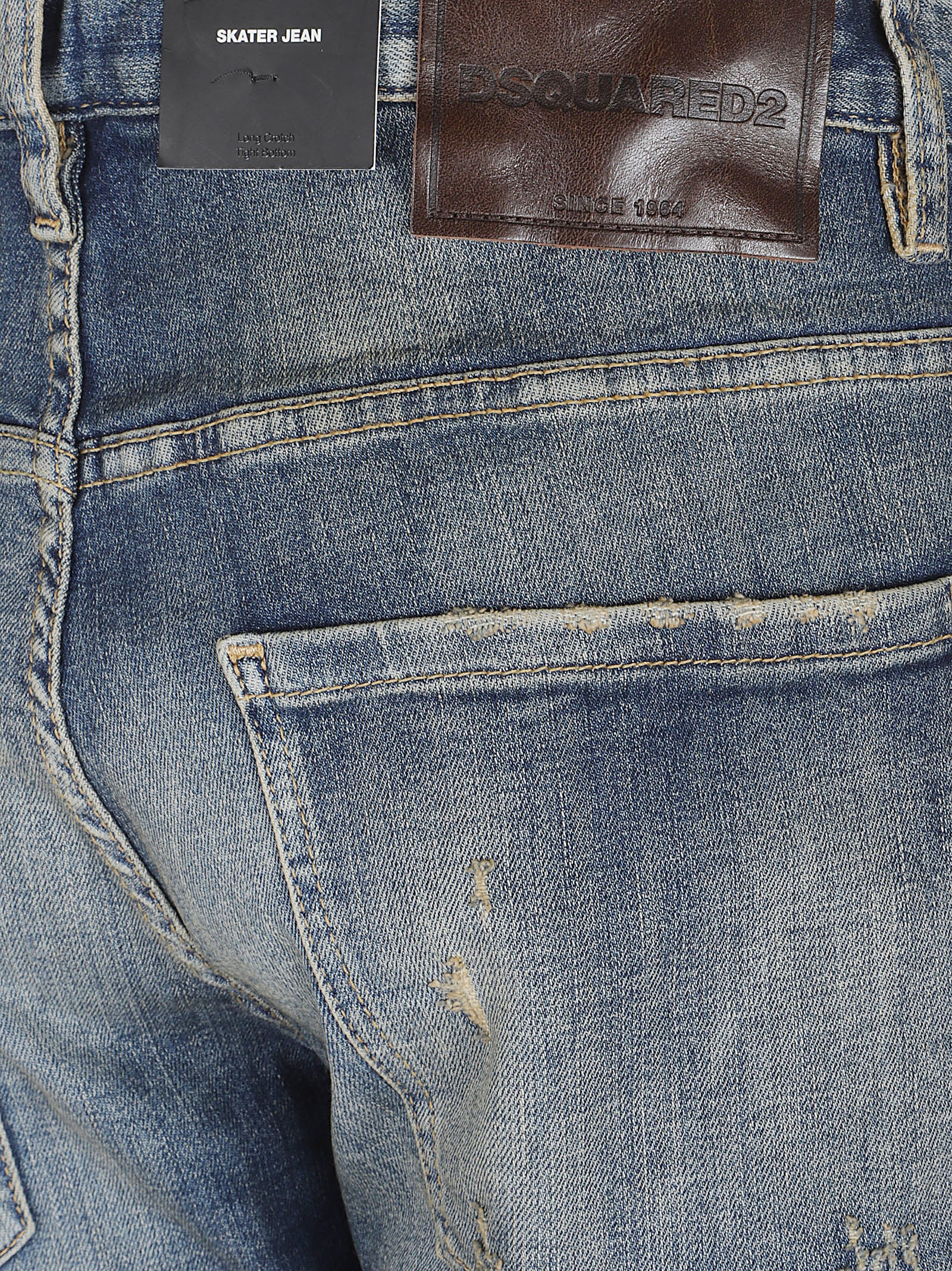 DSQUARED2 Slim Fit Vintage Stretch Denim Jeans