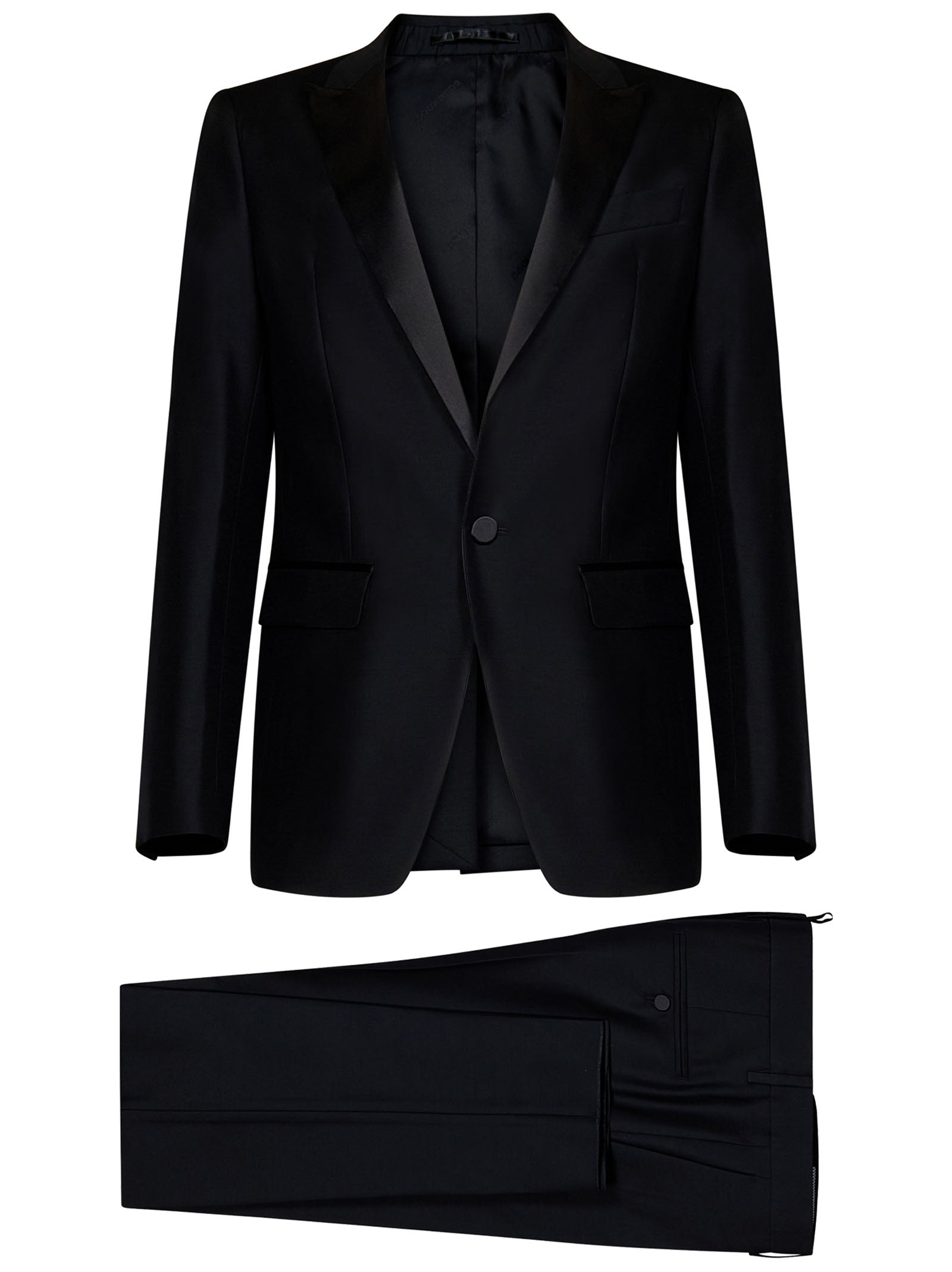 DSQUARED2 Tailored Tuxedo Suit - Size 48 IT