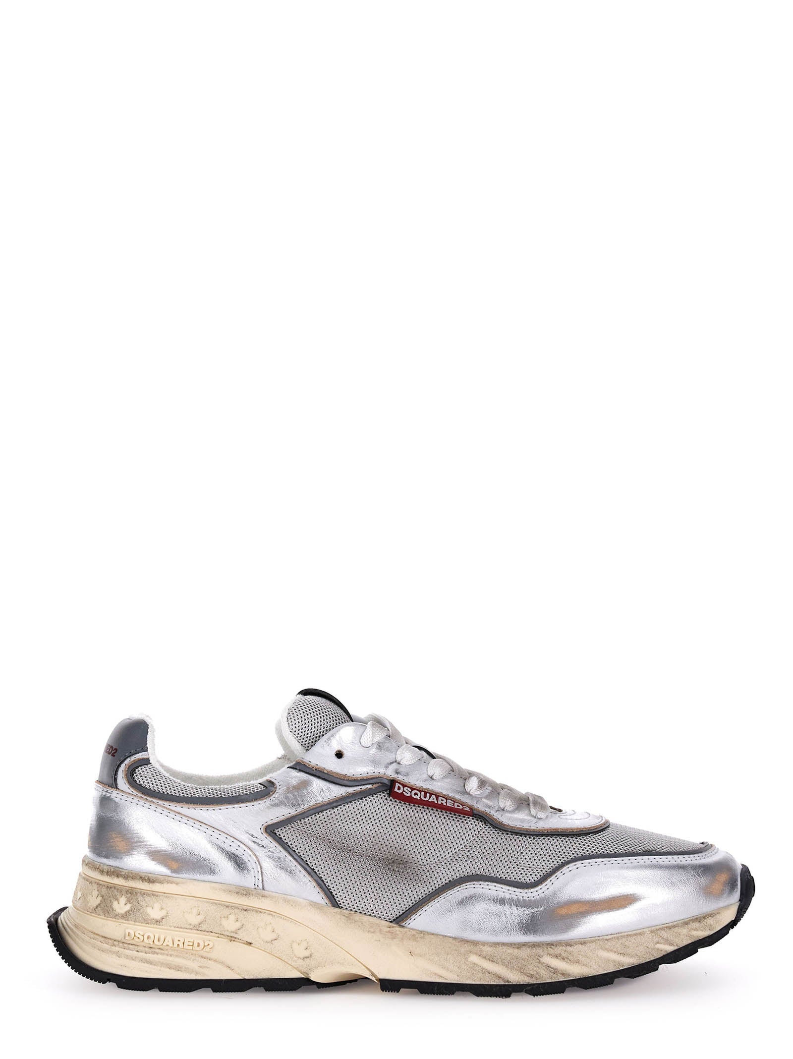 DSQUARED2 Vintage Effect Sneaker for Men - SPRING SUMMER 25