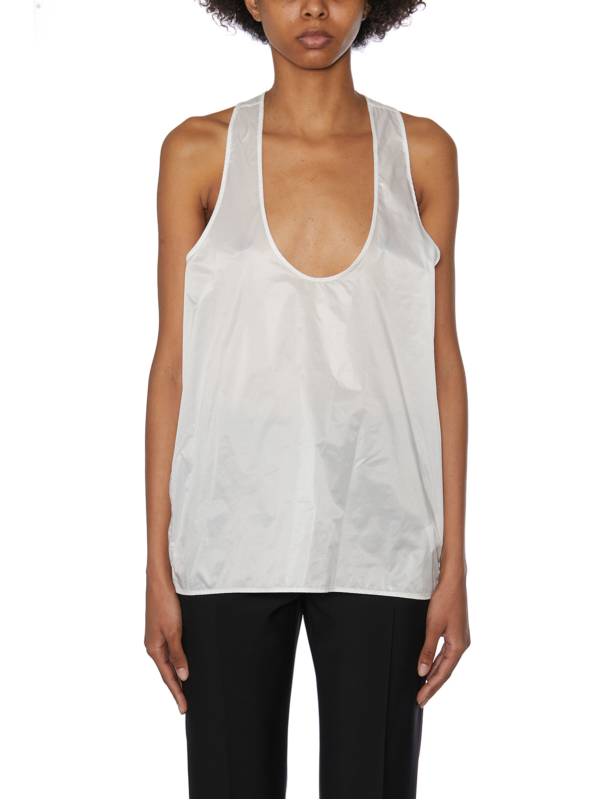CHRISTIAN BOARO Sleek Nylon Tank Top - Size S