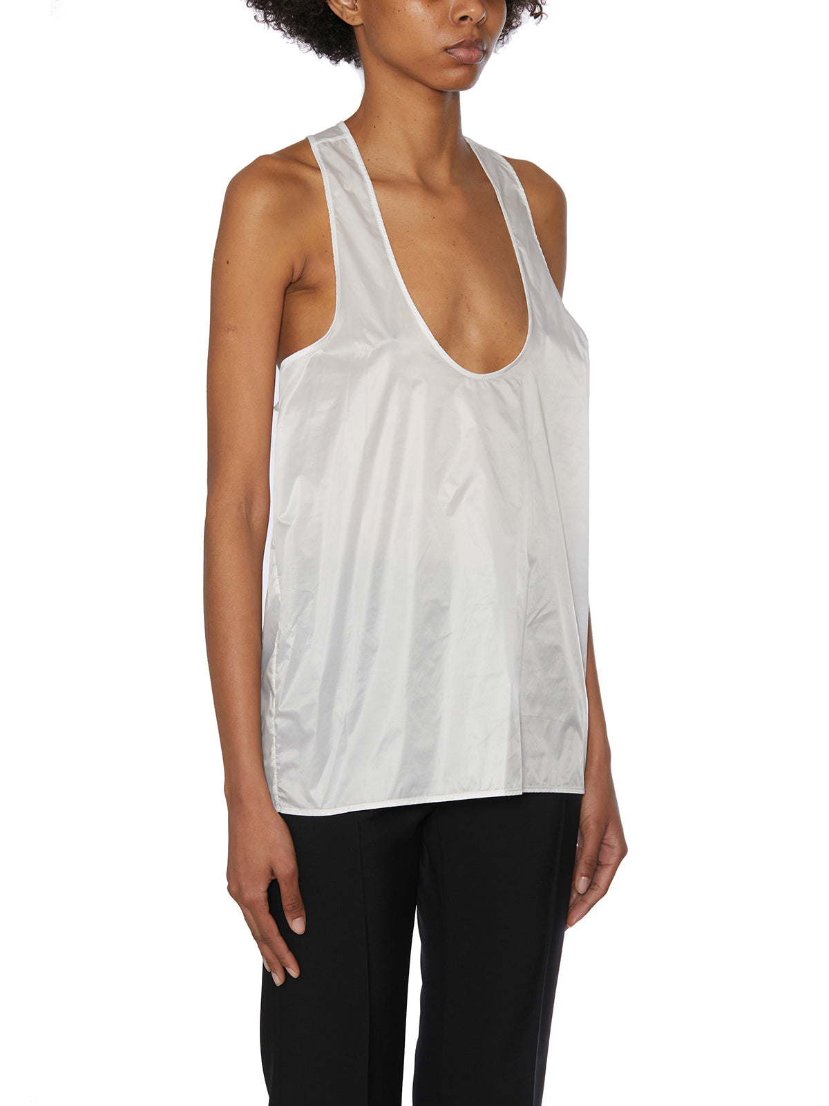 CHRISTIAN BOARO Sleek Nylon Tank Top - Size S
