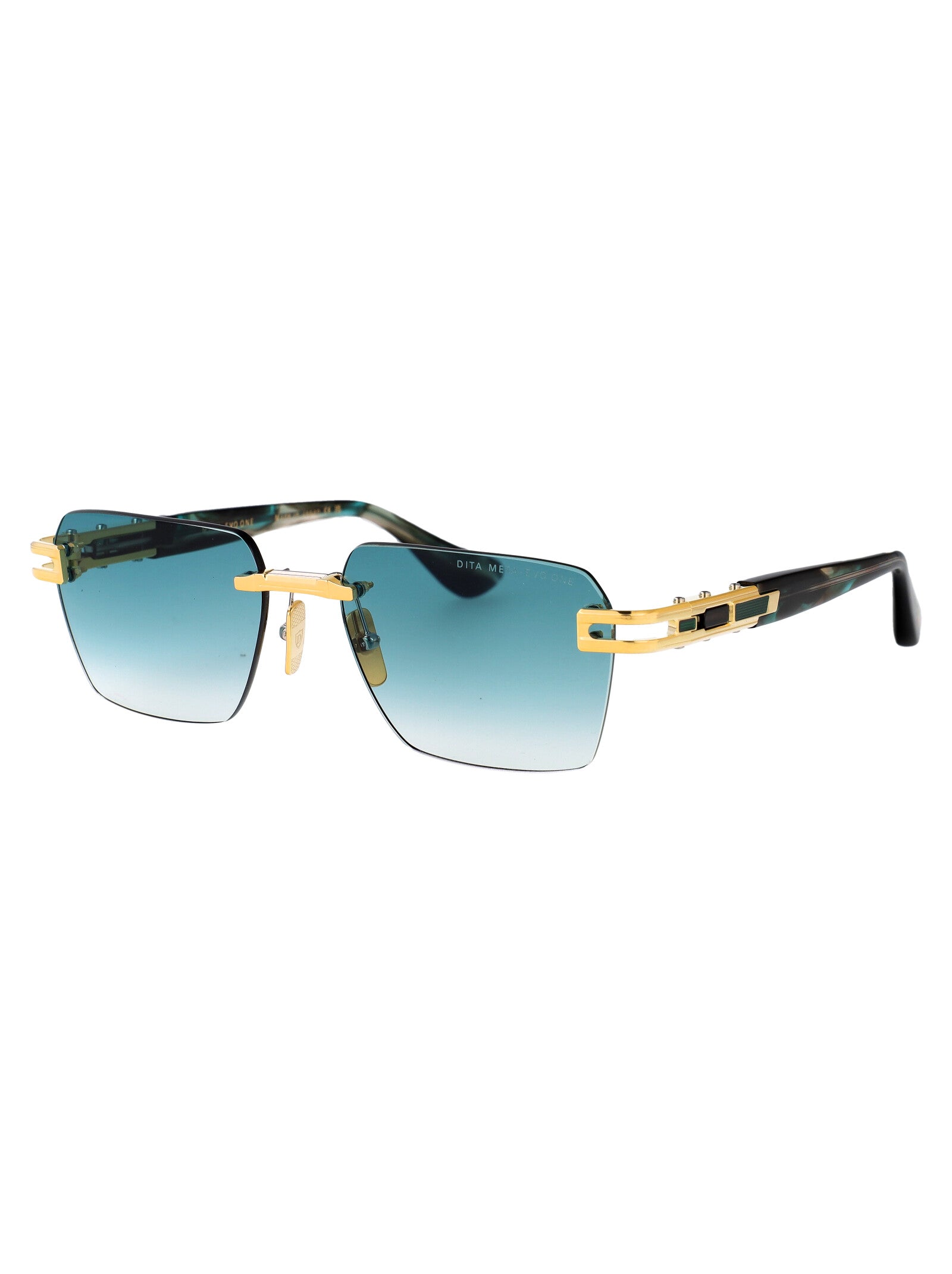 DITA EYEWEAR Arctic Sky Swirl Gradient Metal Sunglasses