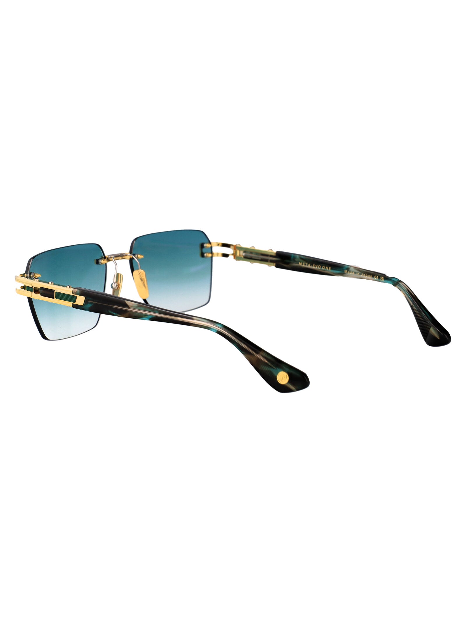DITA EYEWEAR Arctic Sky Swirl Gradient Metal Sunglasses