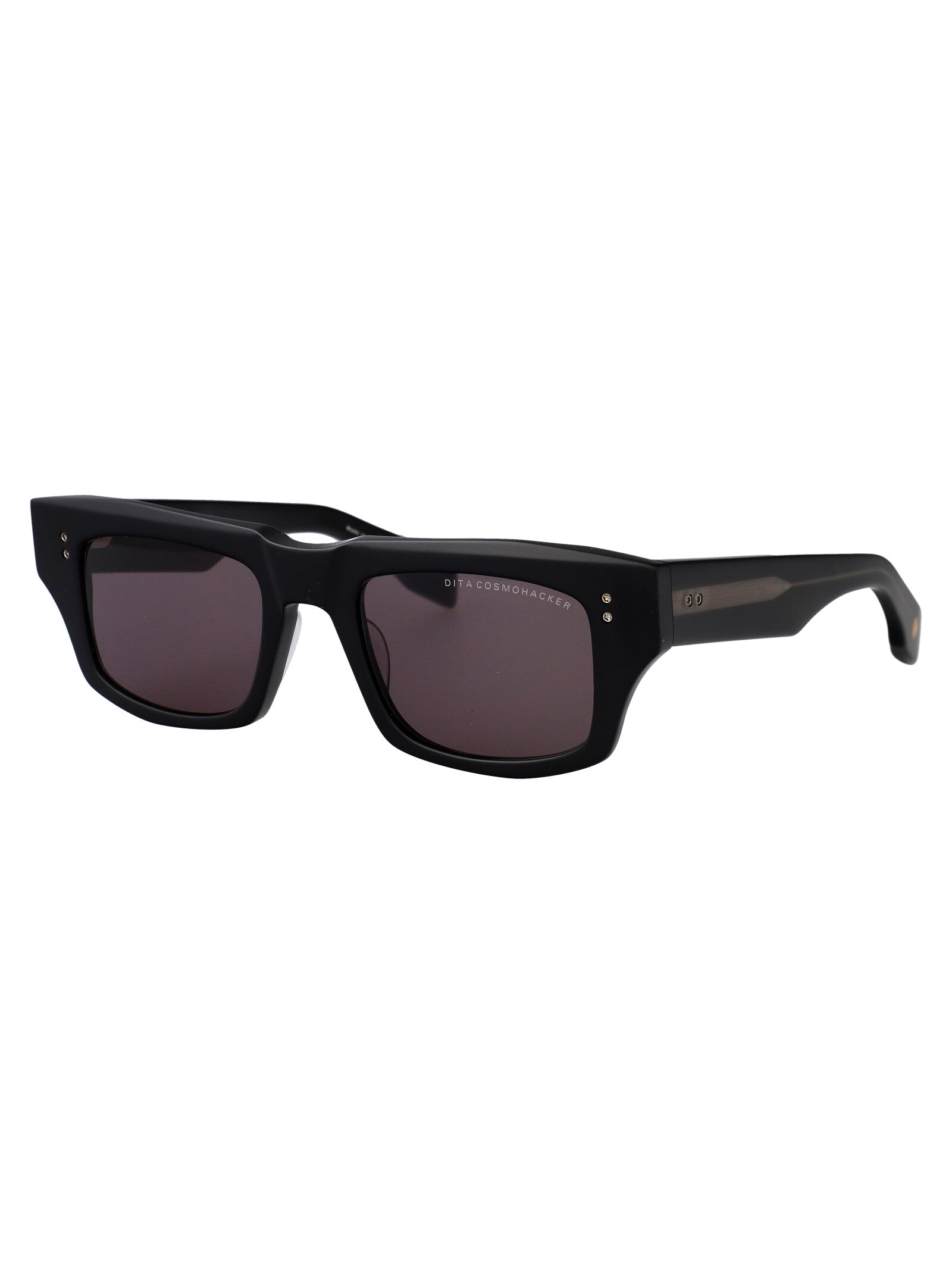DITA EYEWEAR Matte Black Acetate and Metal Sunglasses