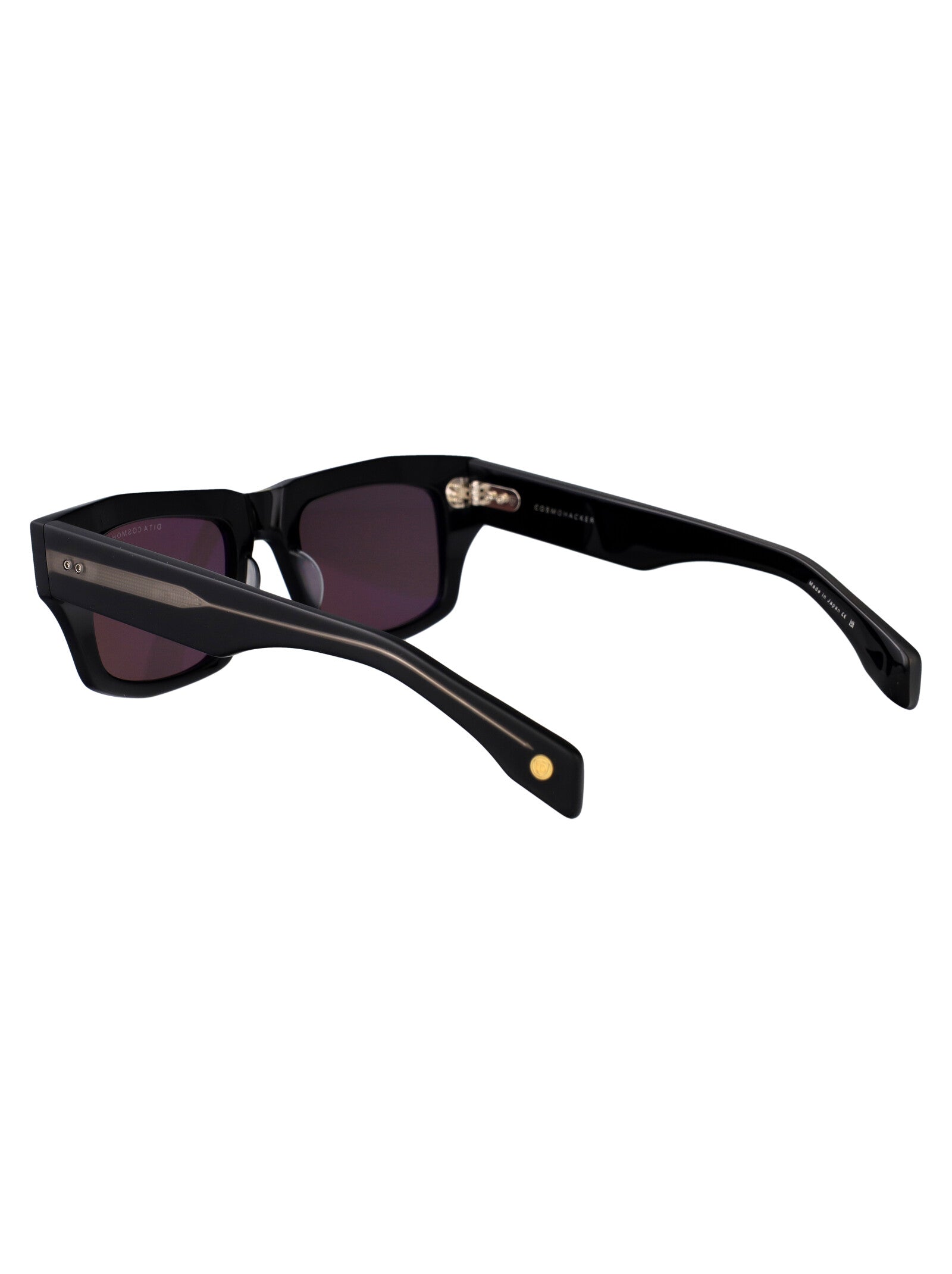 DITA EYEWEAR Matte Black Acetate and Metal Sunglasses