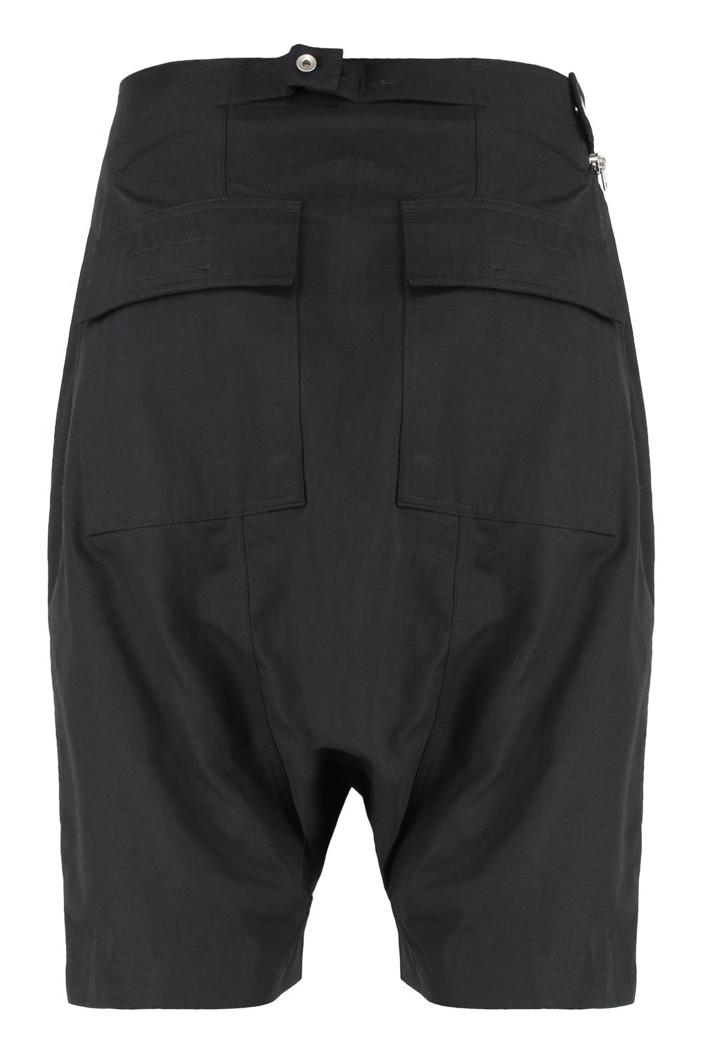 DRKSHDW Asymmetric Zipped Cotton Bermuda Shorts for Men