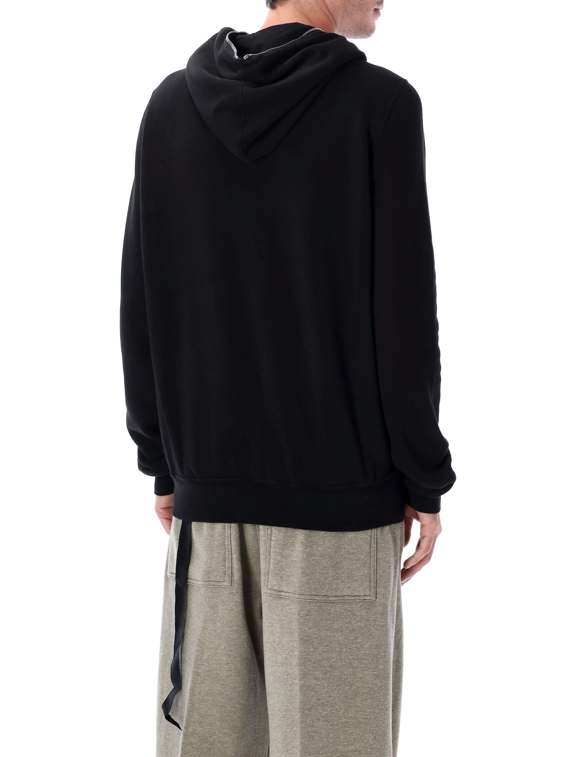RICK OWENS Gimp Hoodie with Exposed Zip - Oversized Fit