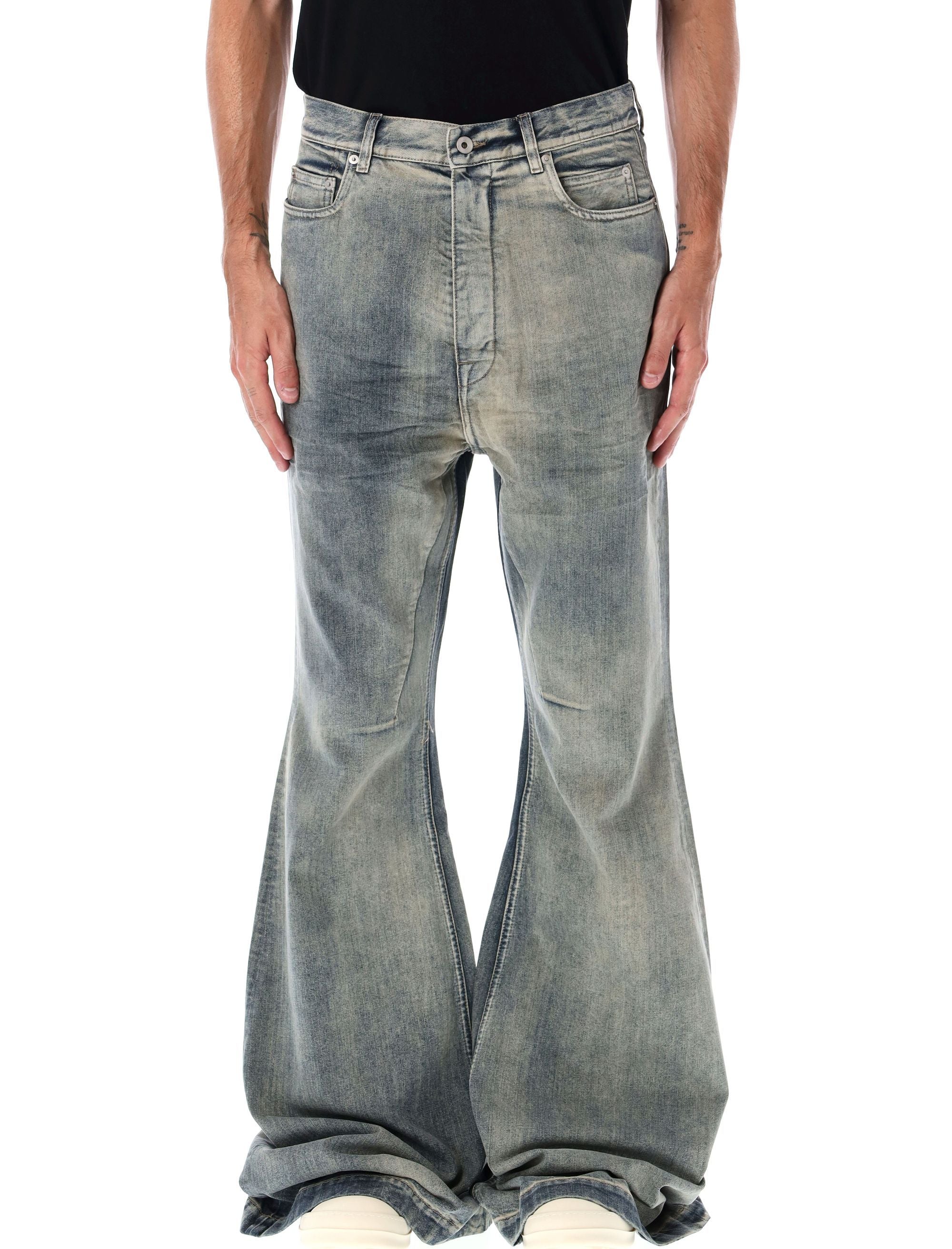 DRKSHDW Bootcut Jeans with Faded Effect - High Waist