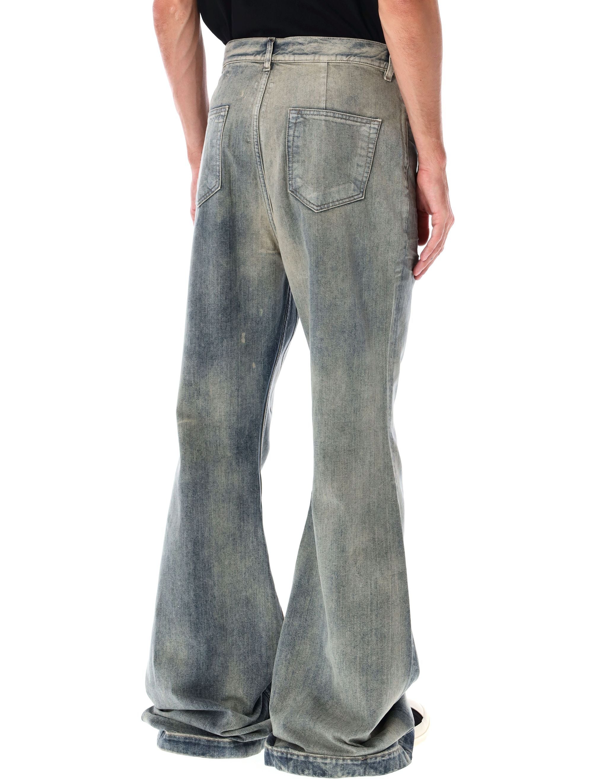 DRKSHDW Bootcut Jeans with Faded Effect - High Waist