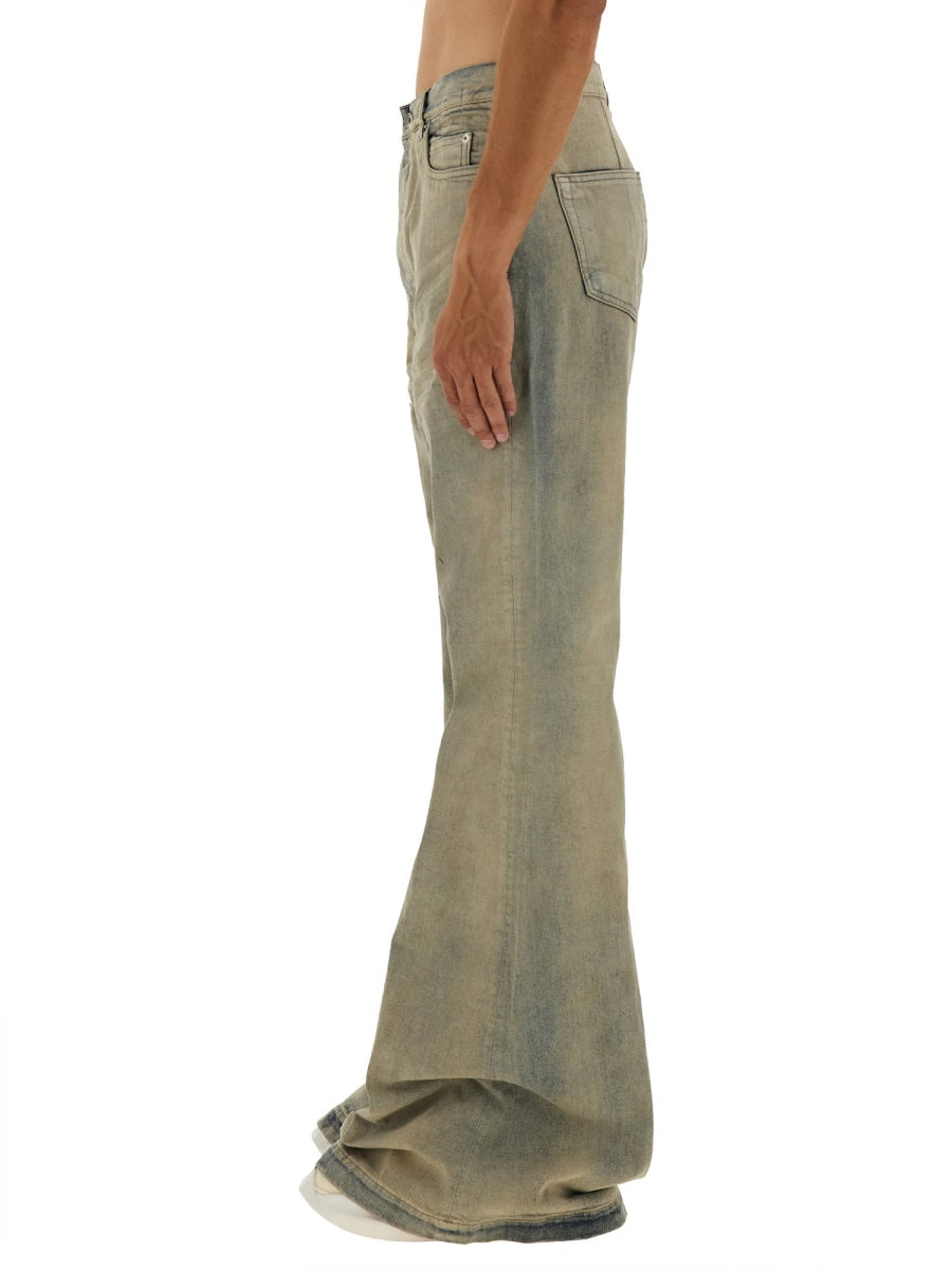DRKSHDW Bootcut Jeans with Faded Effect - High Waist