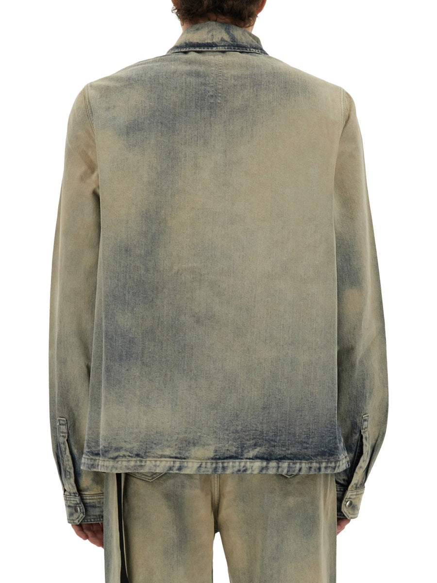 DRKSHDW Concealed Zip Front Jacket for Men