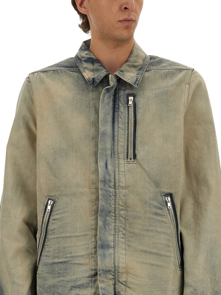 DRKSHDW Concealed Zip Front Jacket for Men