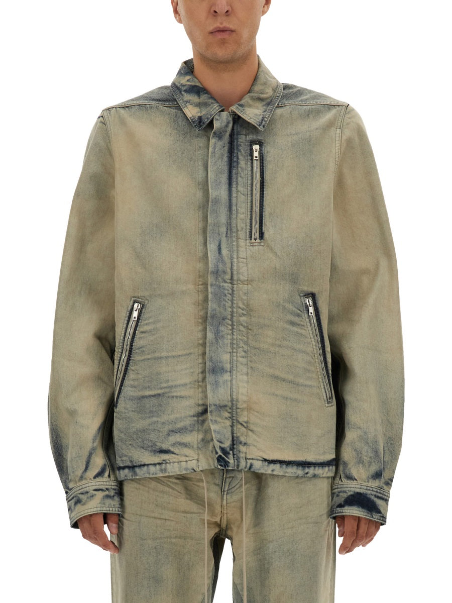 DRKSHDW Concealed Zip Front Jacket for Men