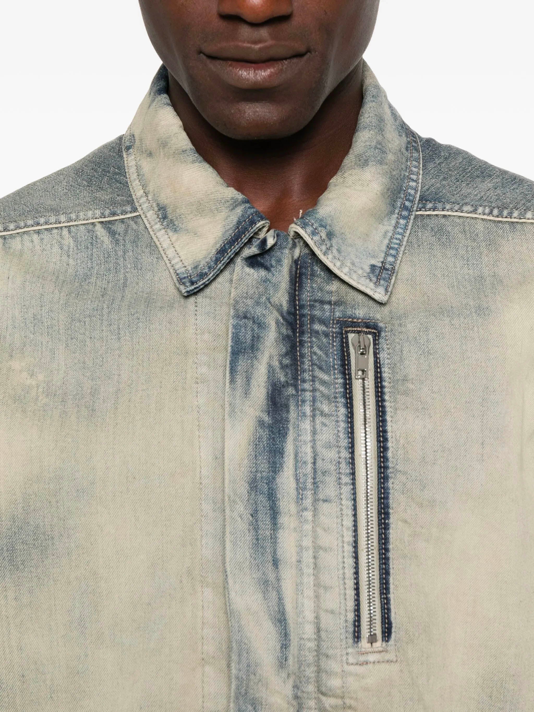 DRKSHDW Concealed Zip Front Jacket for Men
