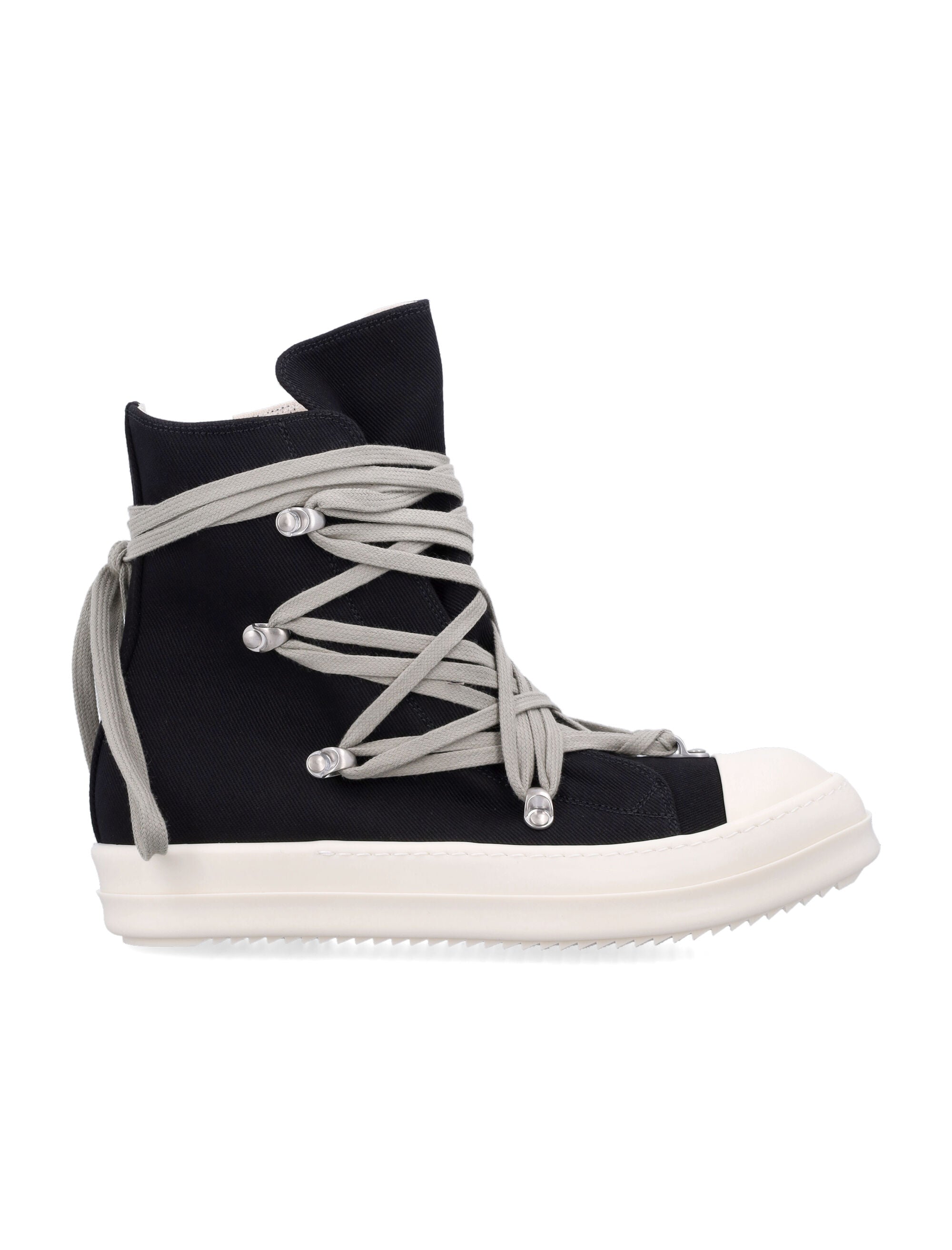 DRKSHDW High-Top Sneakers with Inner Ankle Zip and 3.5 CM Sole