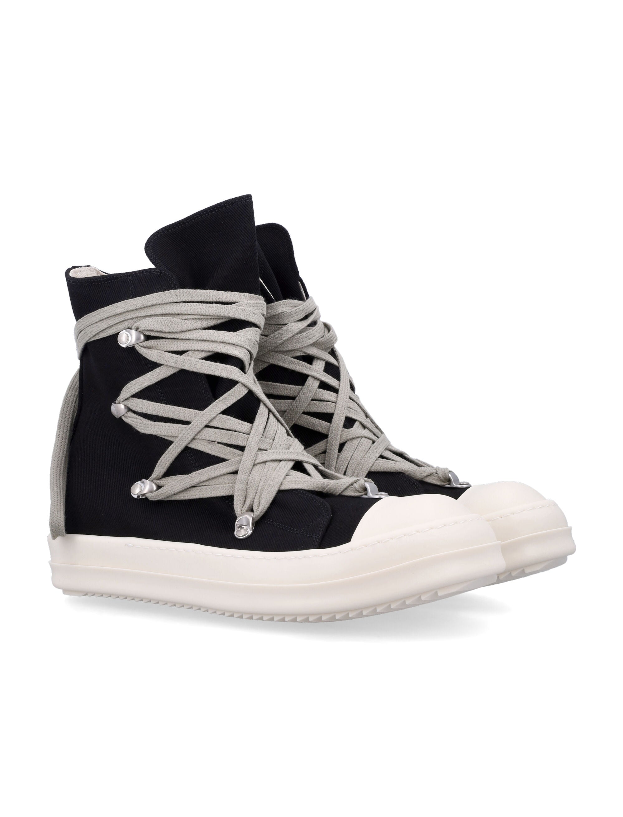 DRKSHDW High-Top Sneakers with Inner Ankle Zip and 3.5 CM Sole