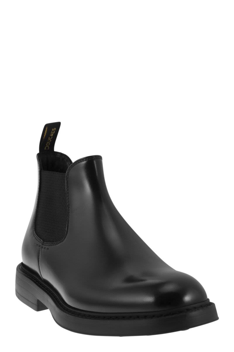 DOUCAL'S Men's Chelsea Leather Ankle Boot
