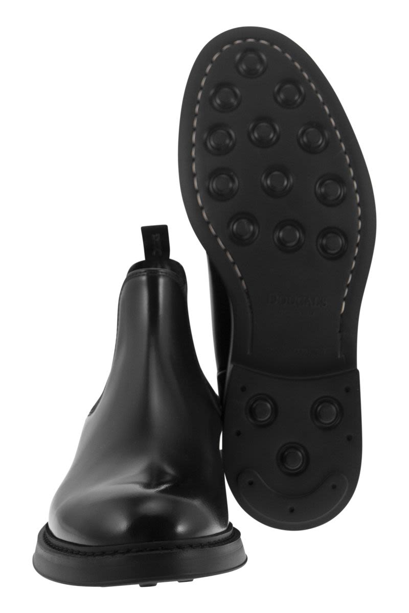 DOUCAL'S Men's Chelsea Leather Ankle Boot