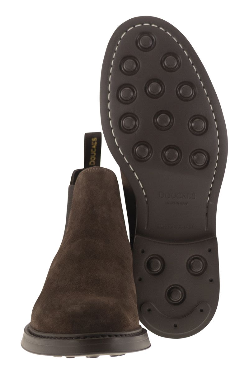DOUCAL'S Suede Chelsea Boot for Men