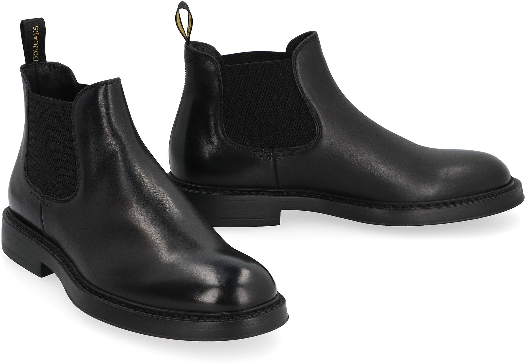 DOUCAL'S Men's Classic Leather Chelsea Boots