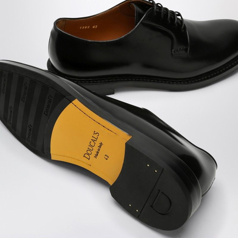 DOUCAL'S Classic Derby Dress Shoes - Lace Up Design