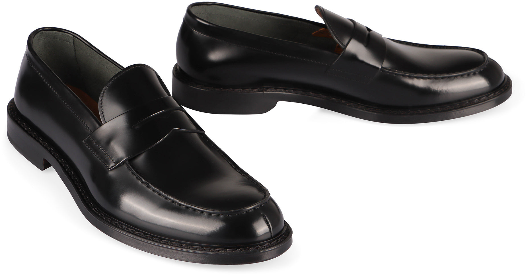 DOUCAL'S Classic Leather Loafers for Men