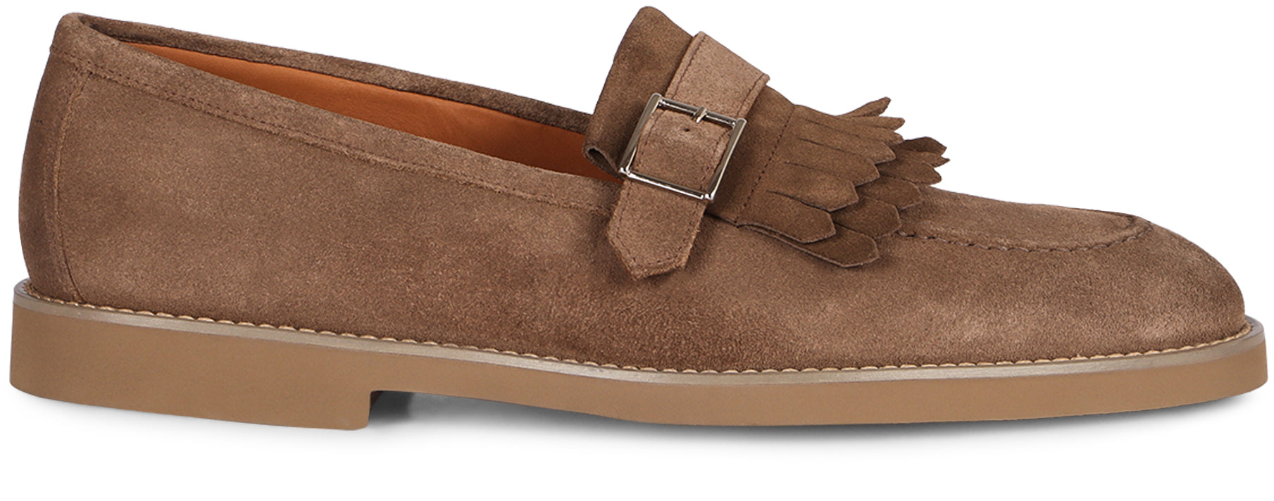 DOUCAL'S Men's Suede Monk-Strap Shoes