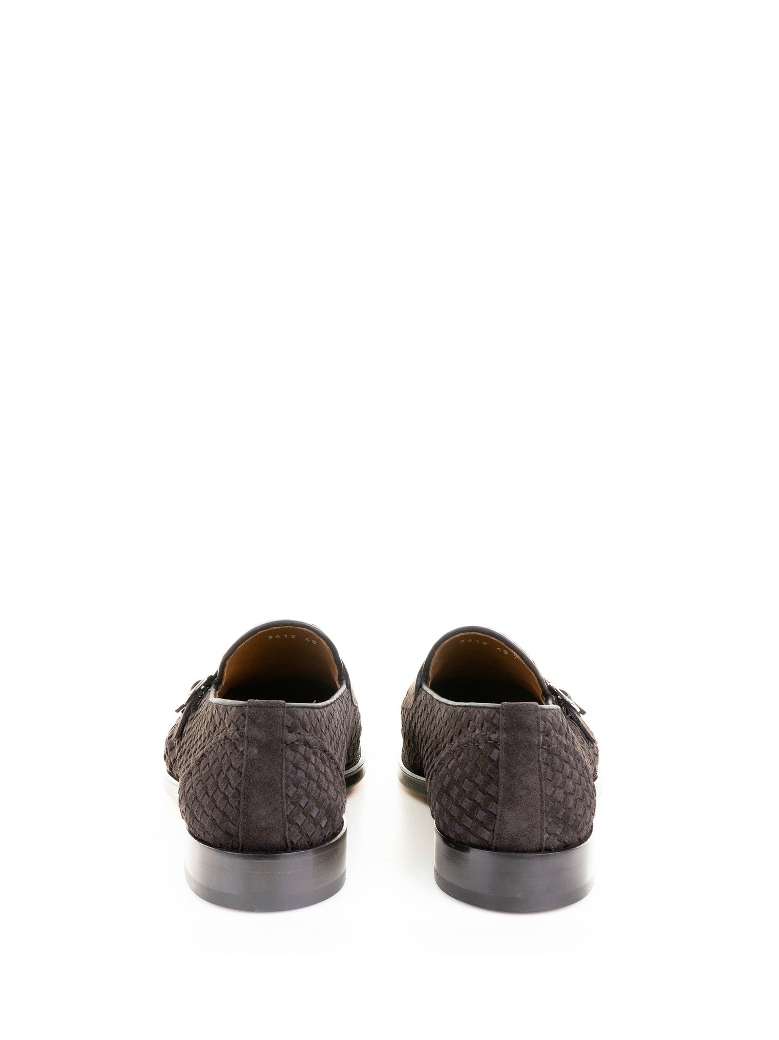 DOUCAL'S Double Buckle Suede Moccasins for Men