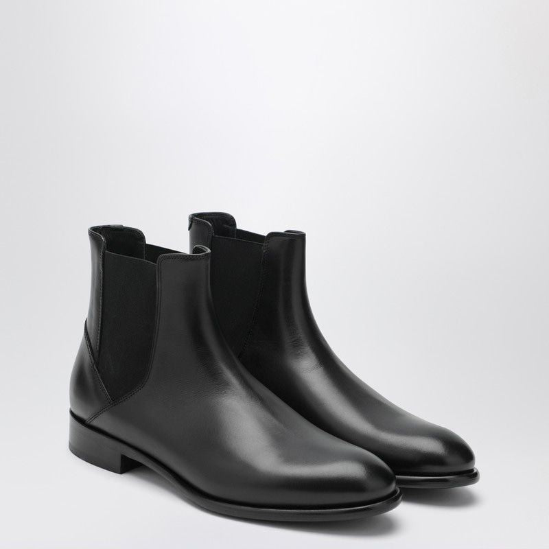 DOUCAL'S Smooth Leather Ankle Boots for Men