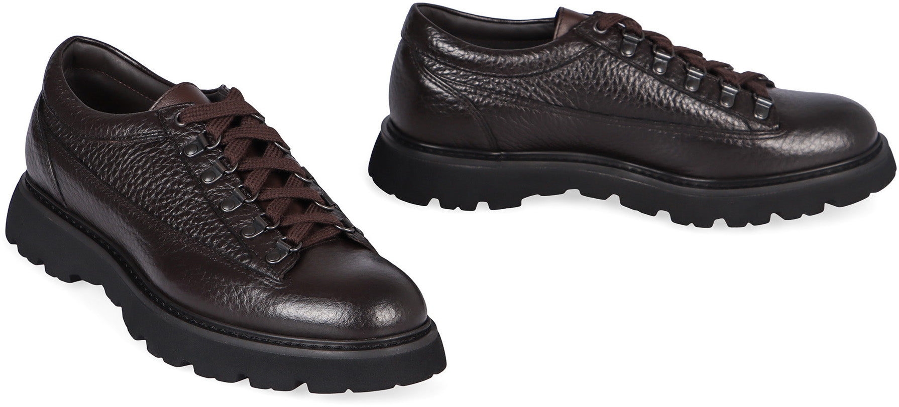 Men's Leather Lace-Up Shoes by DOUCAL'S