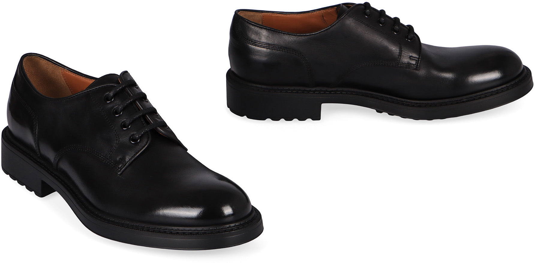 DOUCAL'S Leather Derby Dress Shoes for Men