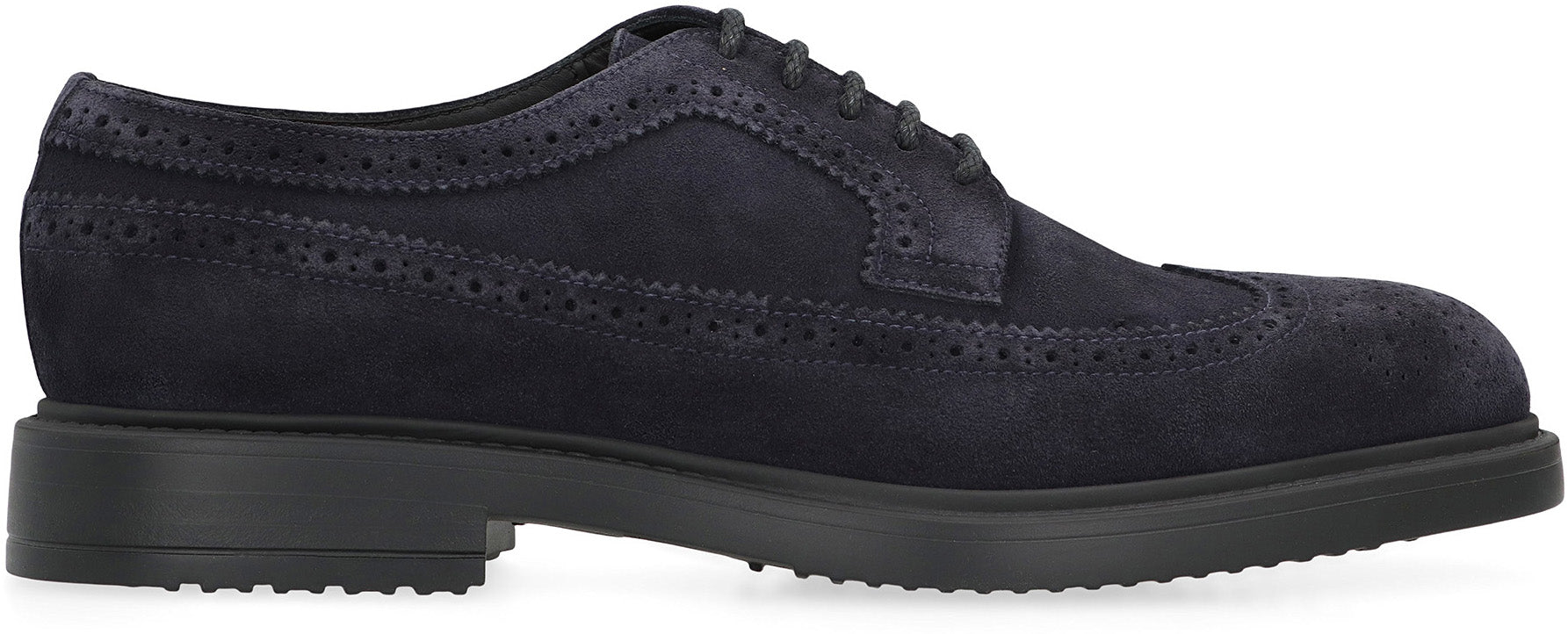 DOUCAL'S Suede Lace-Up Shoes for Men