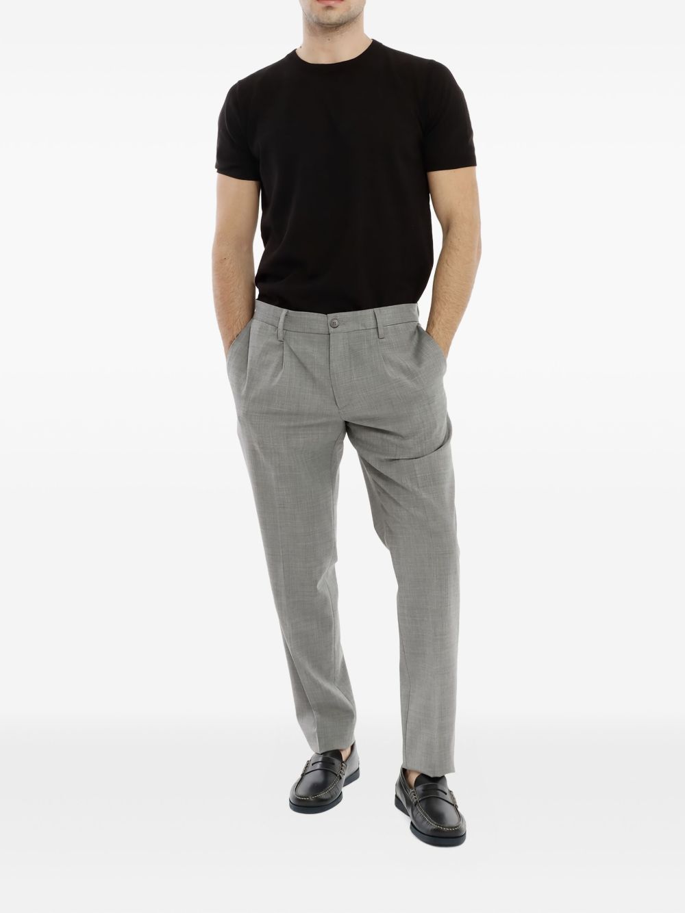 DEVORE Pleated Elasticated Trousers for Men