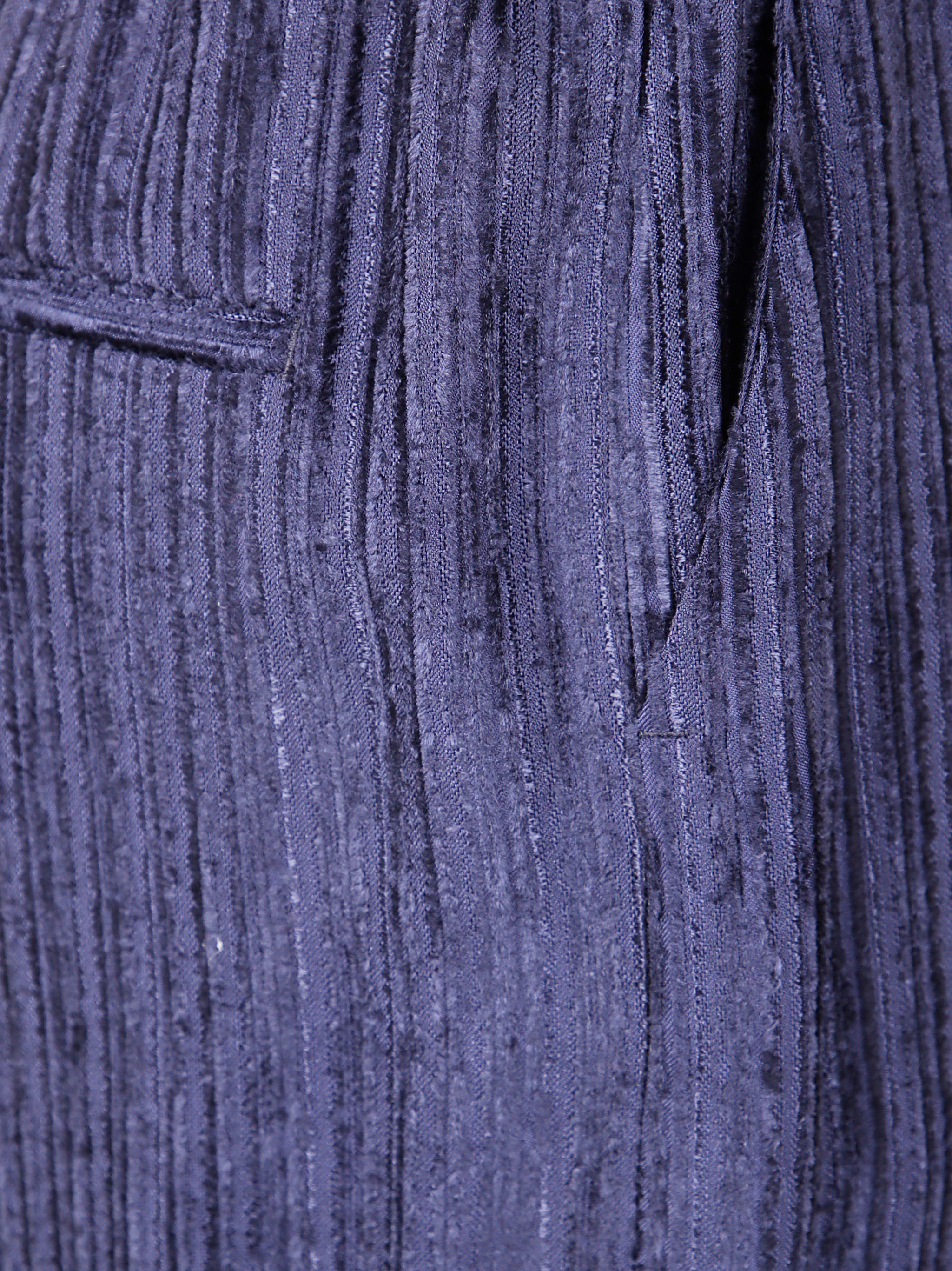 PESERICO Stretch Waisted Velvet Trousers for Women