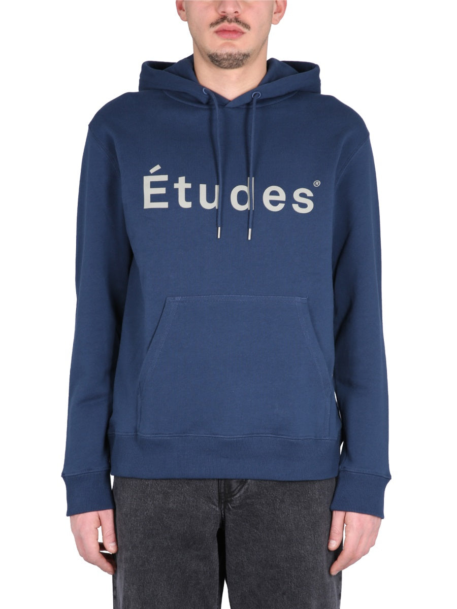 ETUDES STUDIO Men's Crossneck Ribbed Hoodie