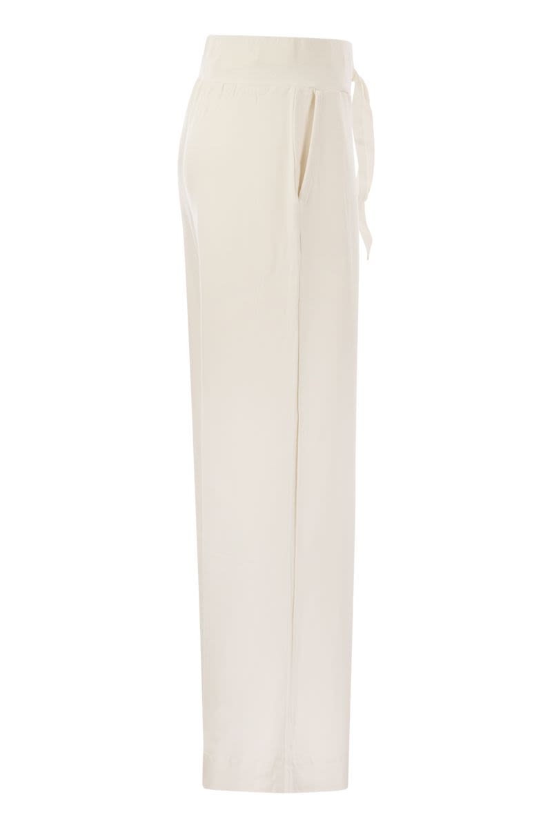 MAJESTIC Elegant Elasticated Waist Trousers