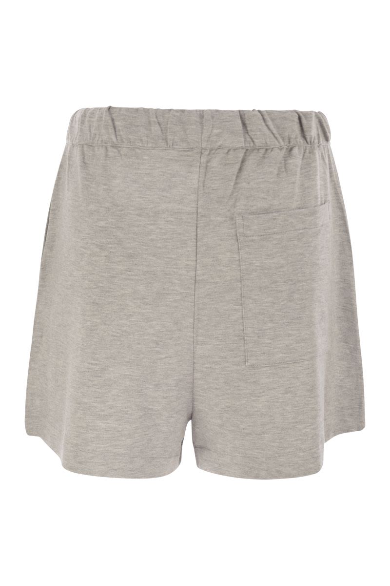 MAJESTIC Drawstring Waist Mini Shorts