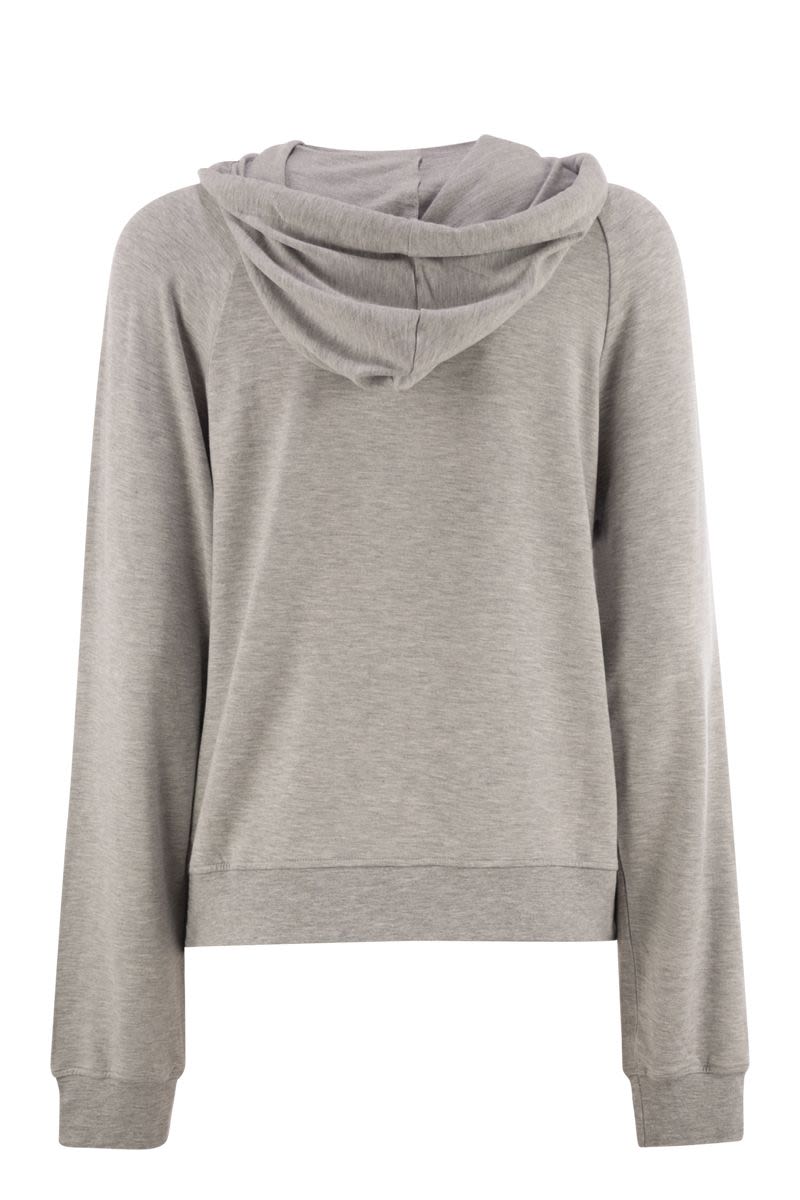 MAJESTIC Cozy Viscose Hoodie with Raglan Sleeves