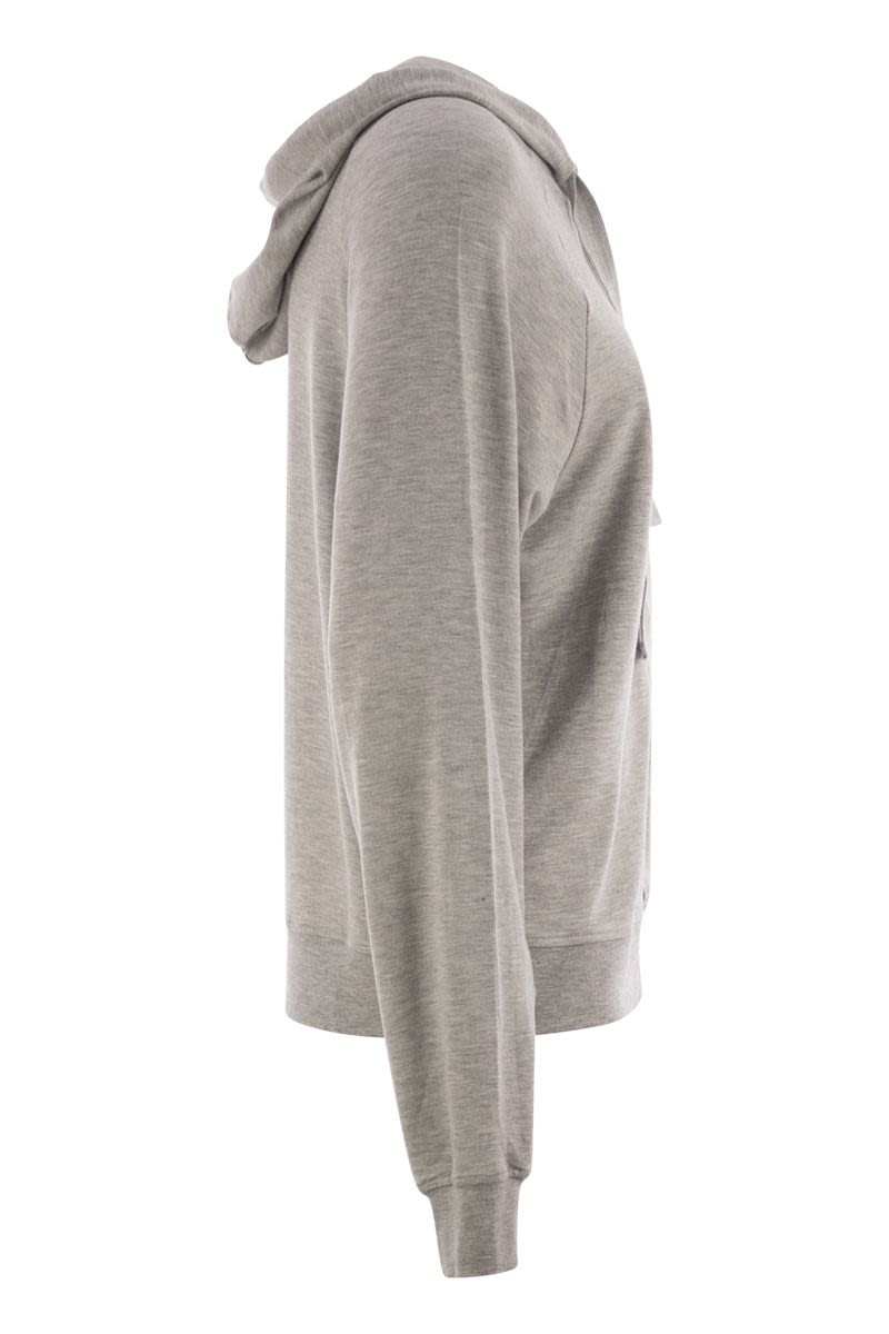 MAJESTIC Cozy Viscose Hoodie with Raglan Sleeves