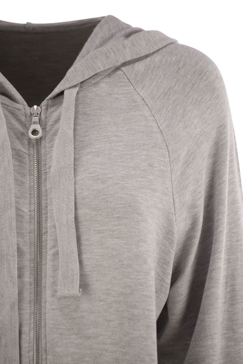 MAJESTIC Cozy Viscose Hoodie with Raglan Sleeves
