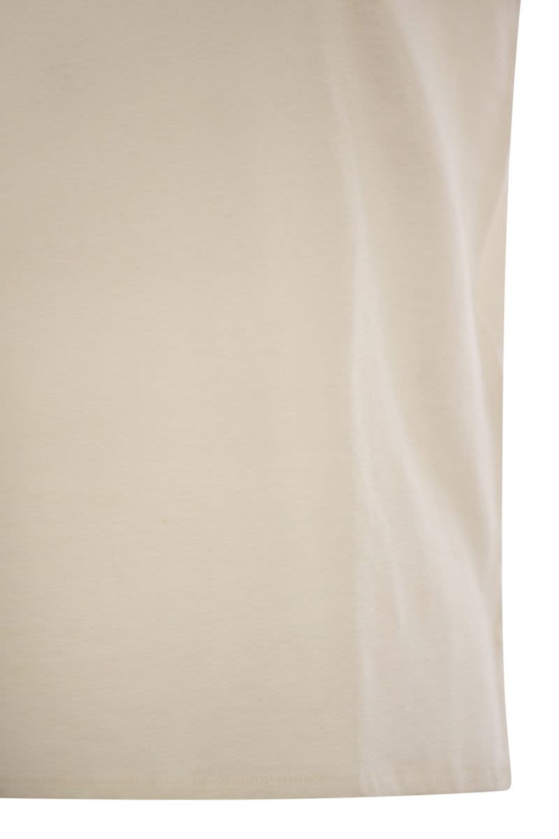 MAJESTIC Women's Linen Crew-Neck T-Shirt