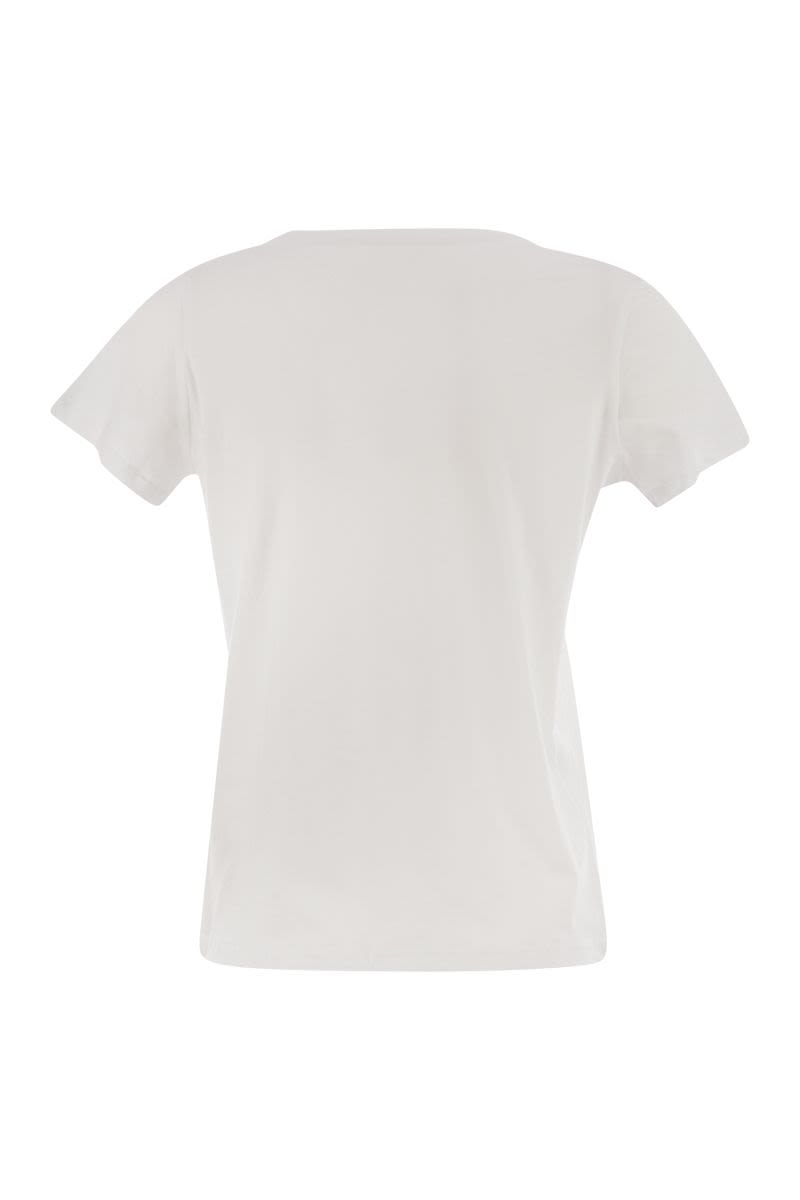 MAJESTIC Slim Fit Crew-Neck Short-Sleeved T-Shirt